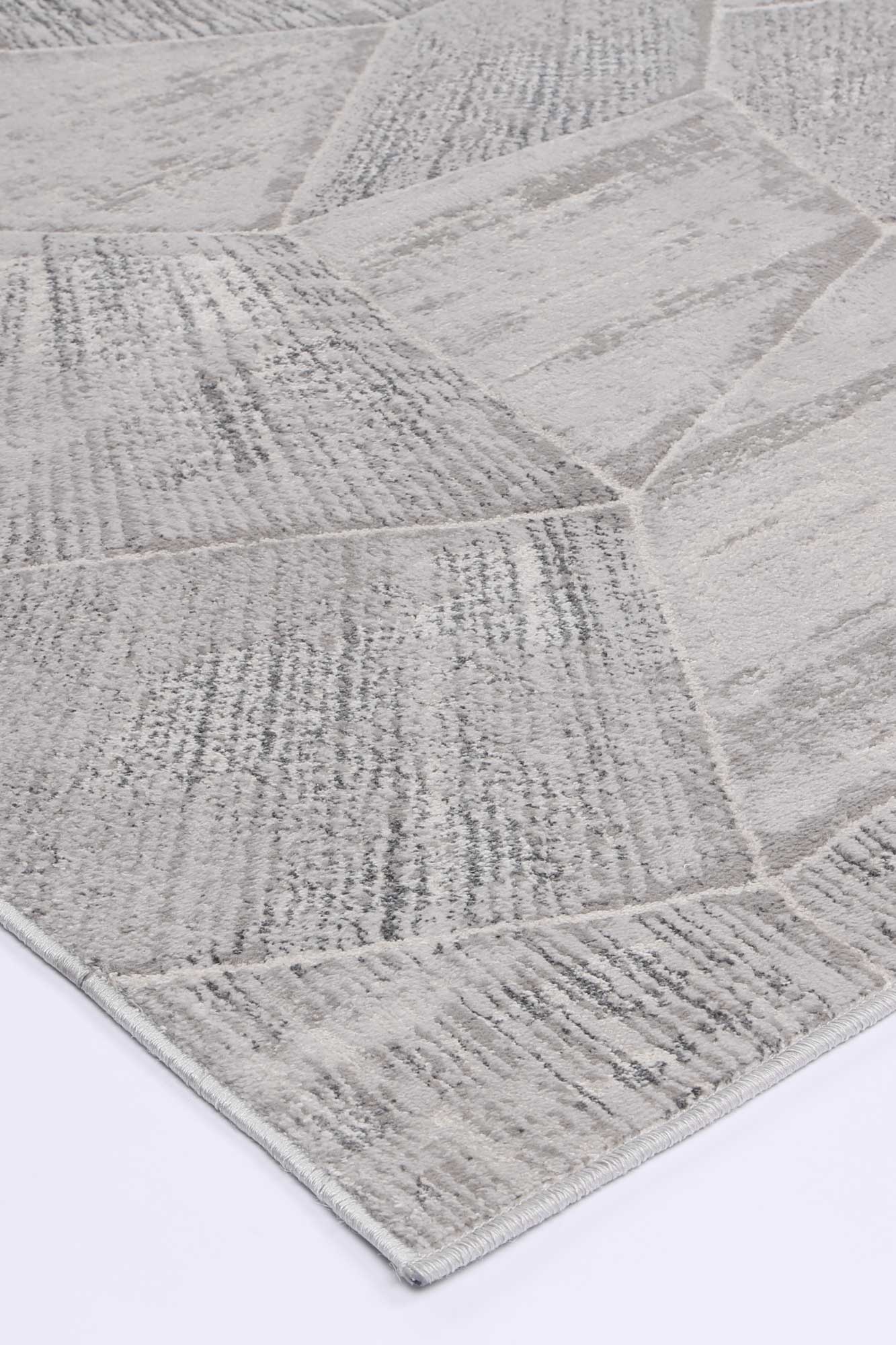 Malo Mason Grey Geometric Rug