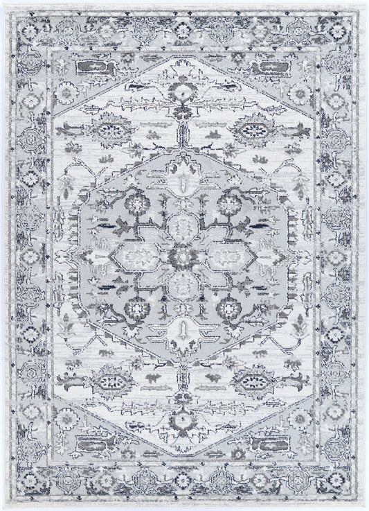 Perth Perpignan Grey Traditional Rug