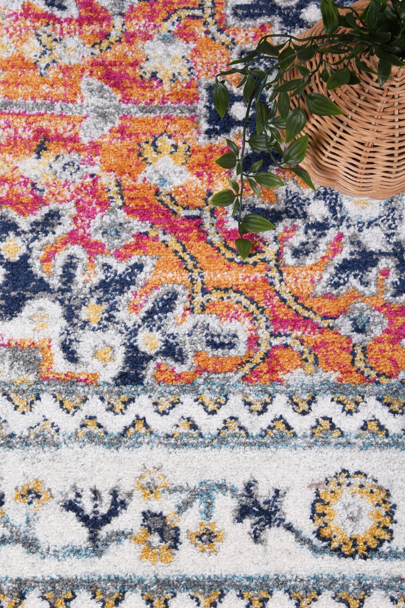 Perth Cannes Orange Transitional Rug