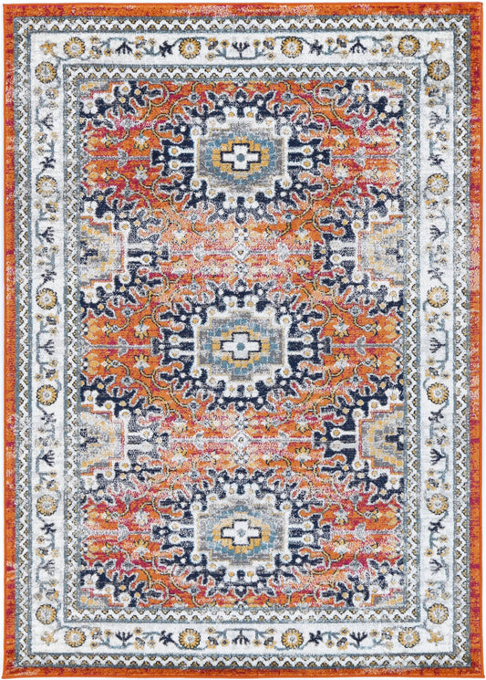 Perth Cannes Orange Transitional Rug