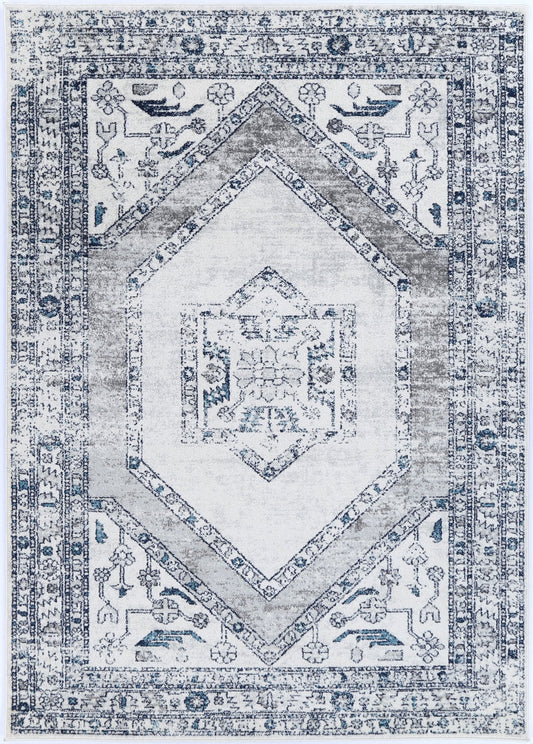 Perth Meze Grey Traditional Rug