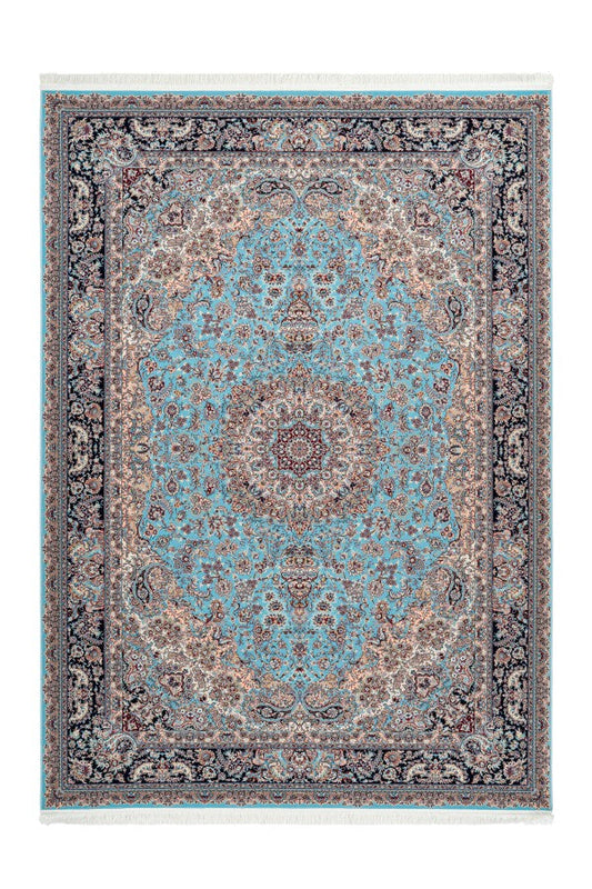 Queen 900 Blue Traditional Rug