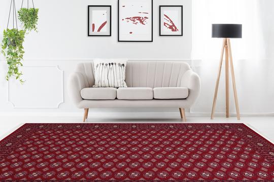 Royal 904 Traditional Red Rug with Border - Lalee Designer Rugs