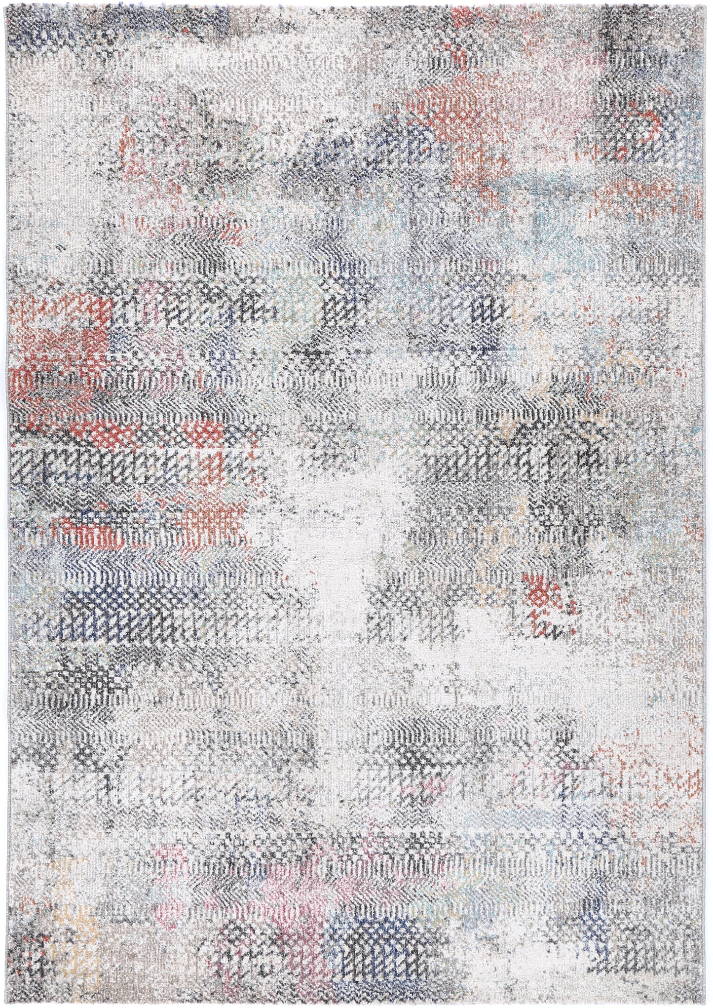 Rumba Ernesto Grey & Terracotta Tribal Rug