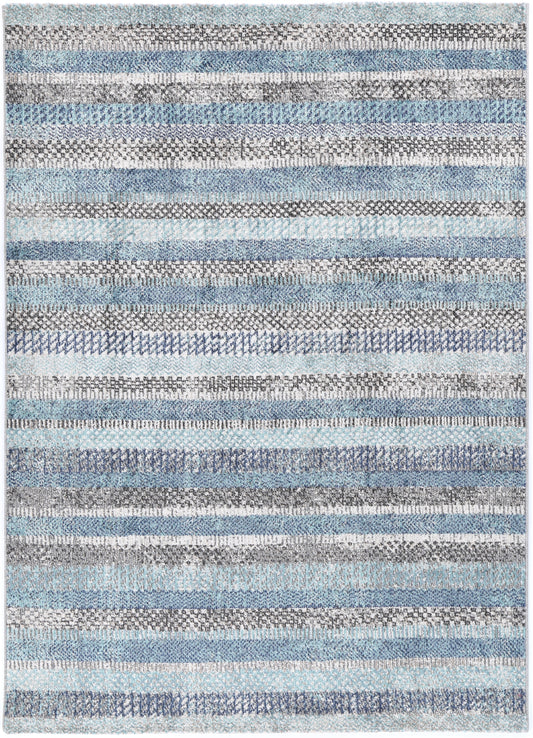 Rumba Luis Blue & Grey Tribal Rug