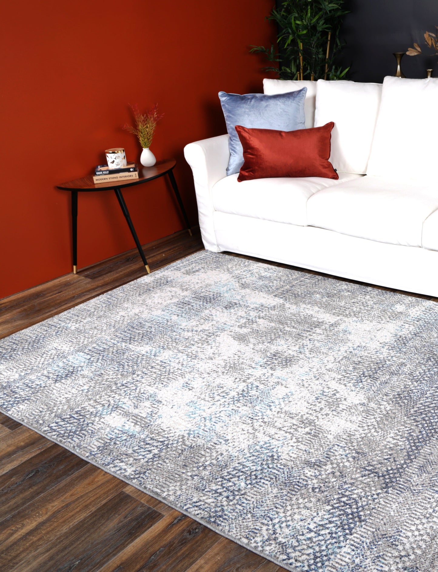 Rumba Eli Grey Tribal Rug