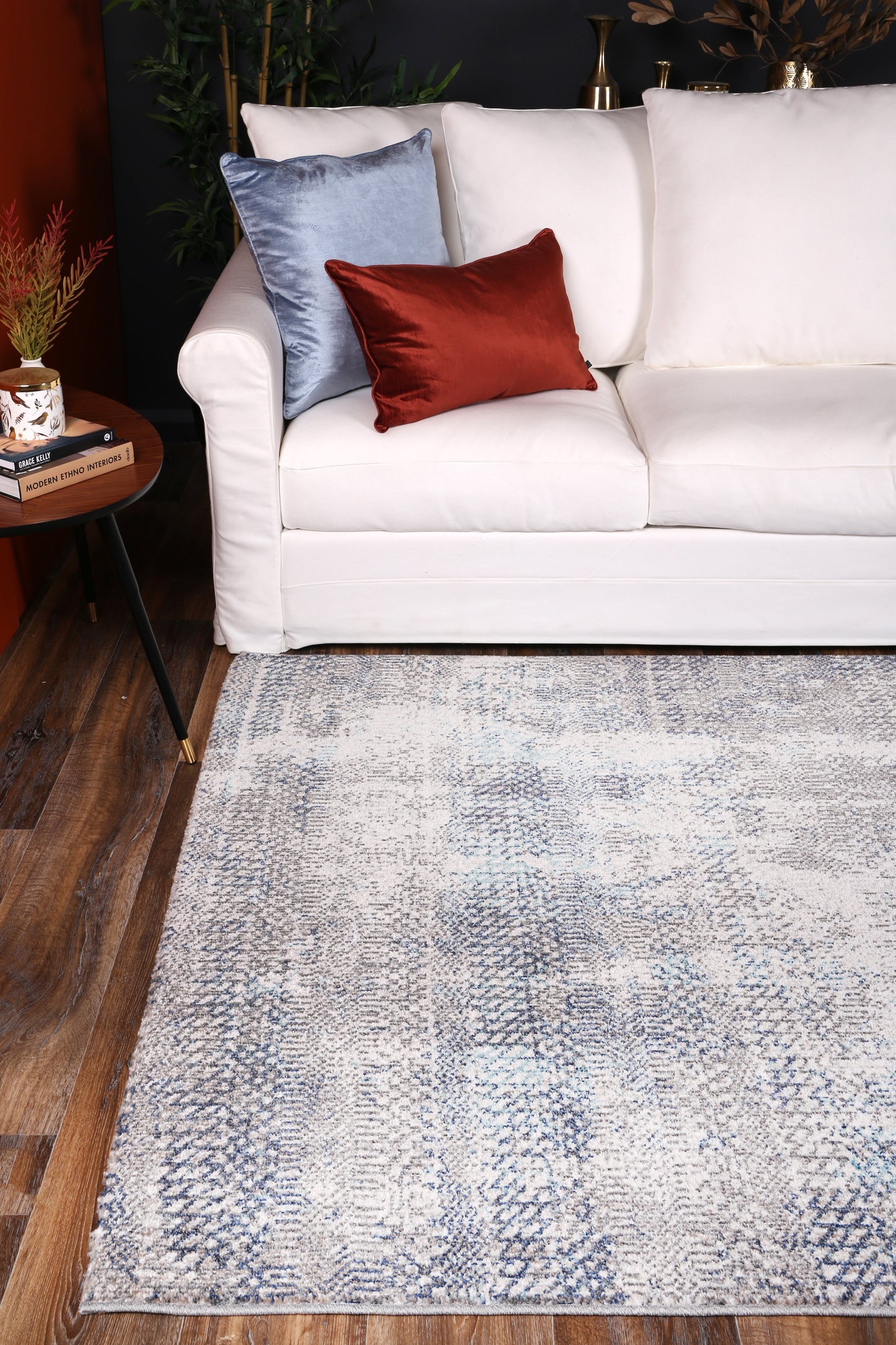 Rumba Eli Grey Tribal Rug