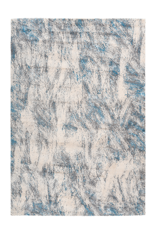 Sensation 501 Thick Modern Blue and Grey Abstract Rug - Lalee Designer Rugs