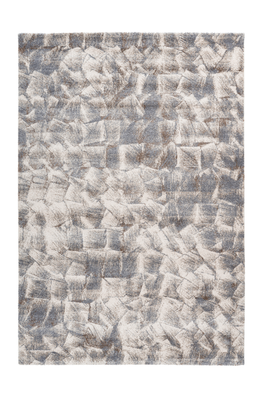 Sensation 504 Thick Modern Grey Beige Rug with Jagged Design - Lalee Designer Rugs