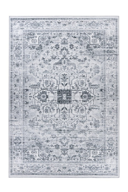 Pro 401 Silver Transitional Machine Washable Rug