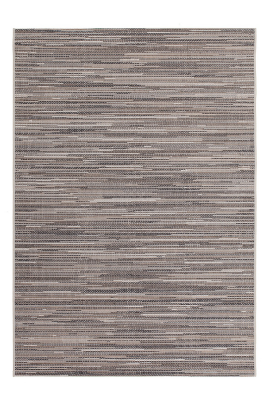 Sunset 600 Outdoor and Kitchen Beige Rug with Jagged Lines - Lalee Designer Rugs