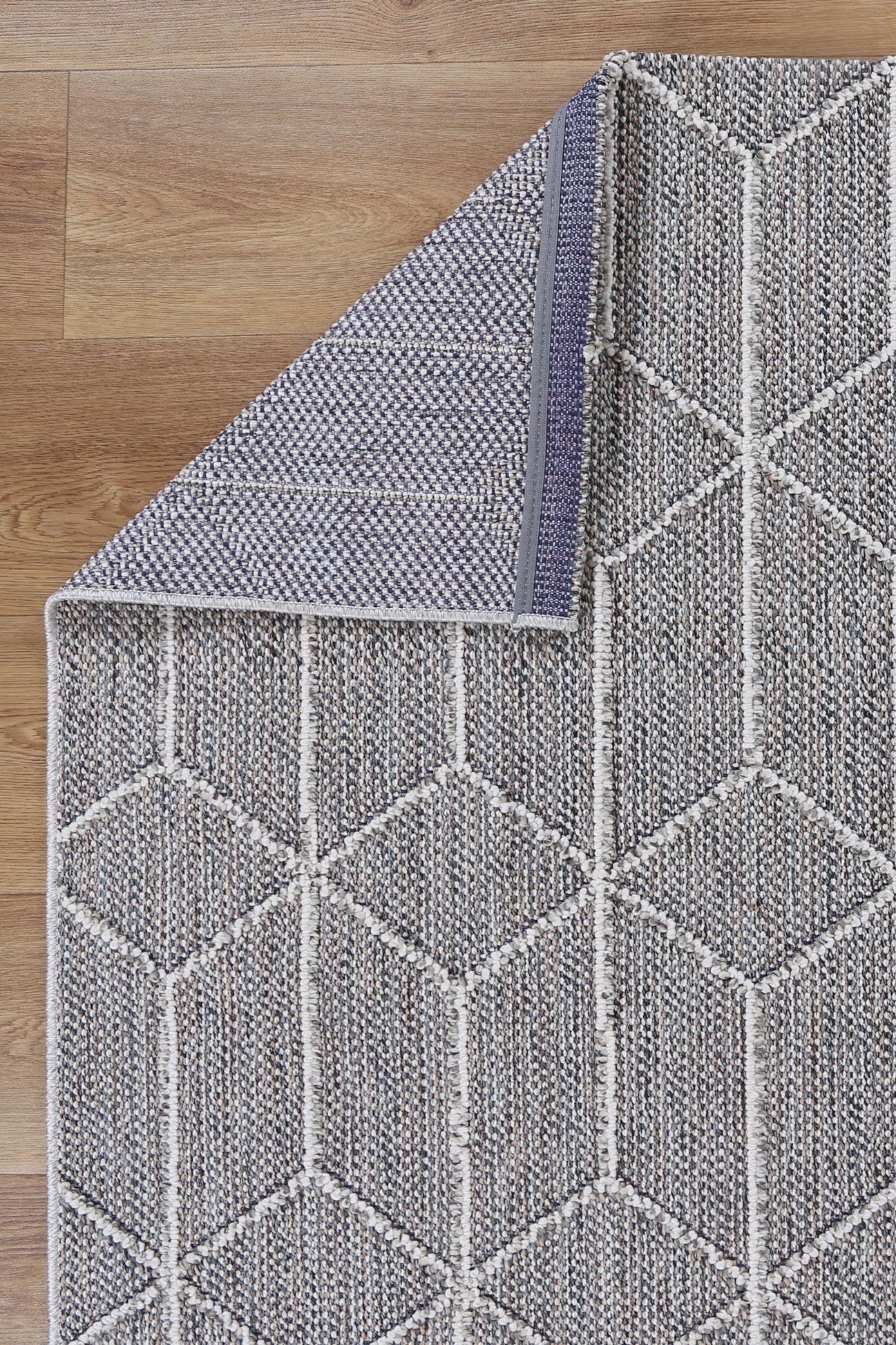 Valentina Sikua Grey Geometric Flatweave Rug