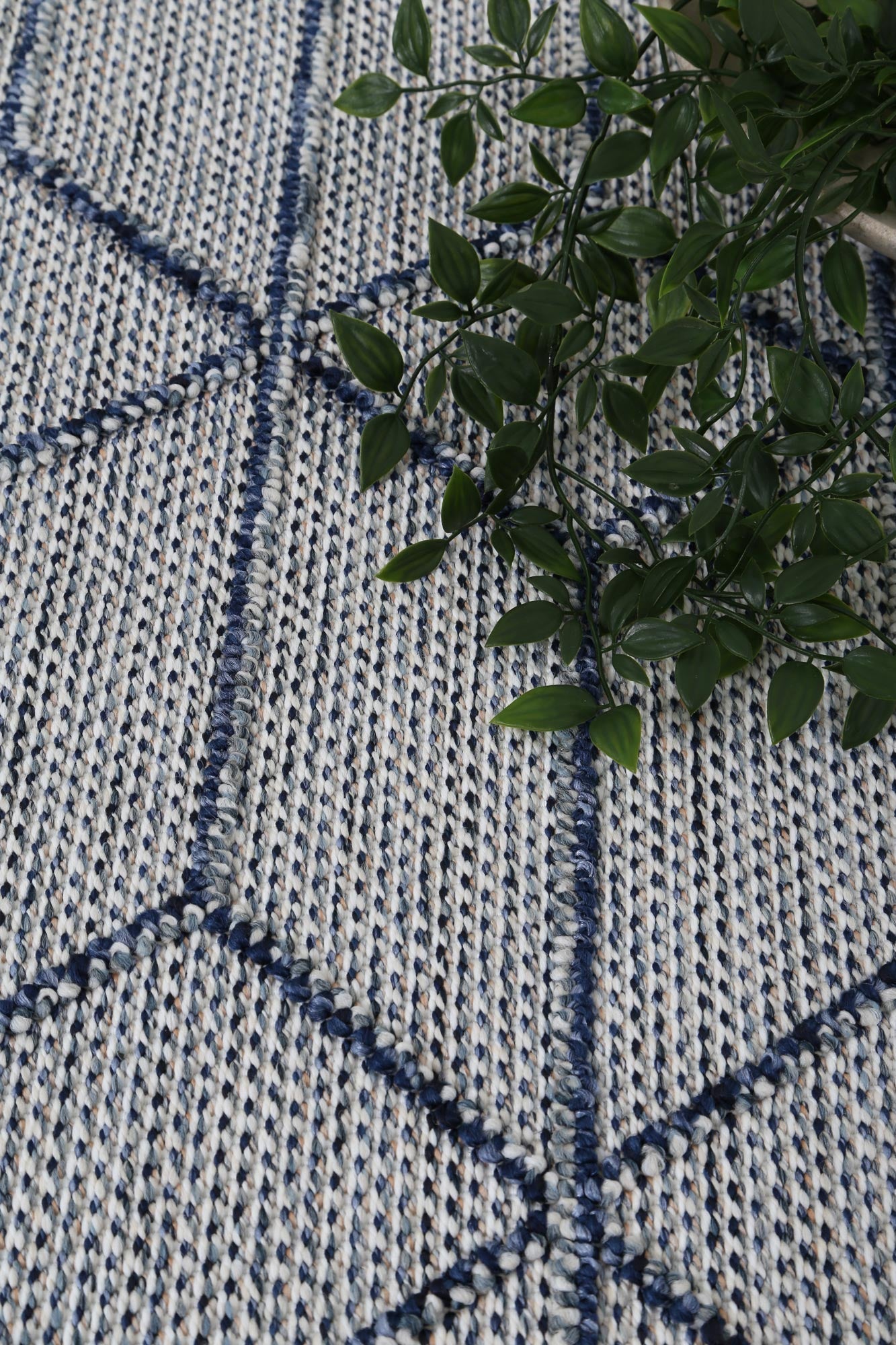 Valentina Greenslade Charcoal Geometric Flatweave Rug