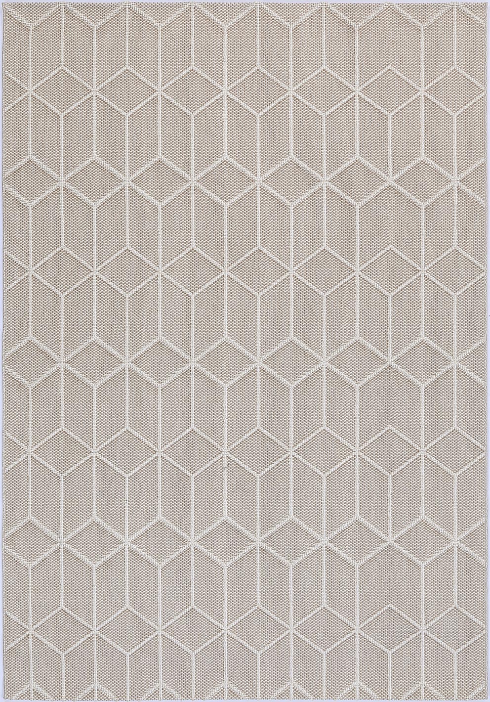 Valentina Maemae Beige Geometric Flatweave Rug