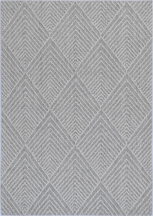 Valentina Menapi Ash Geometric Flatweave Rug