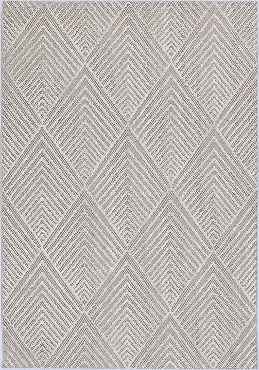 Valentina Onika Beige Geometric Flatweave Rug