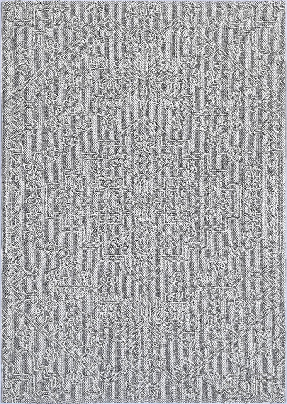 Valentina Nori Grey Tribal Flatweave Rug