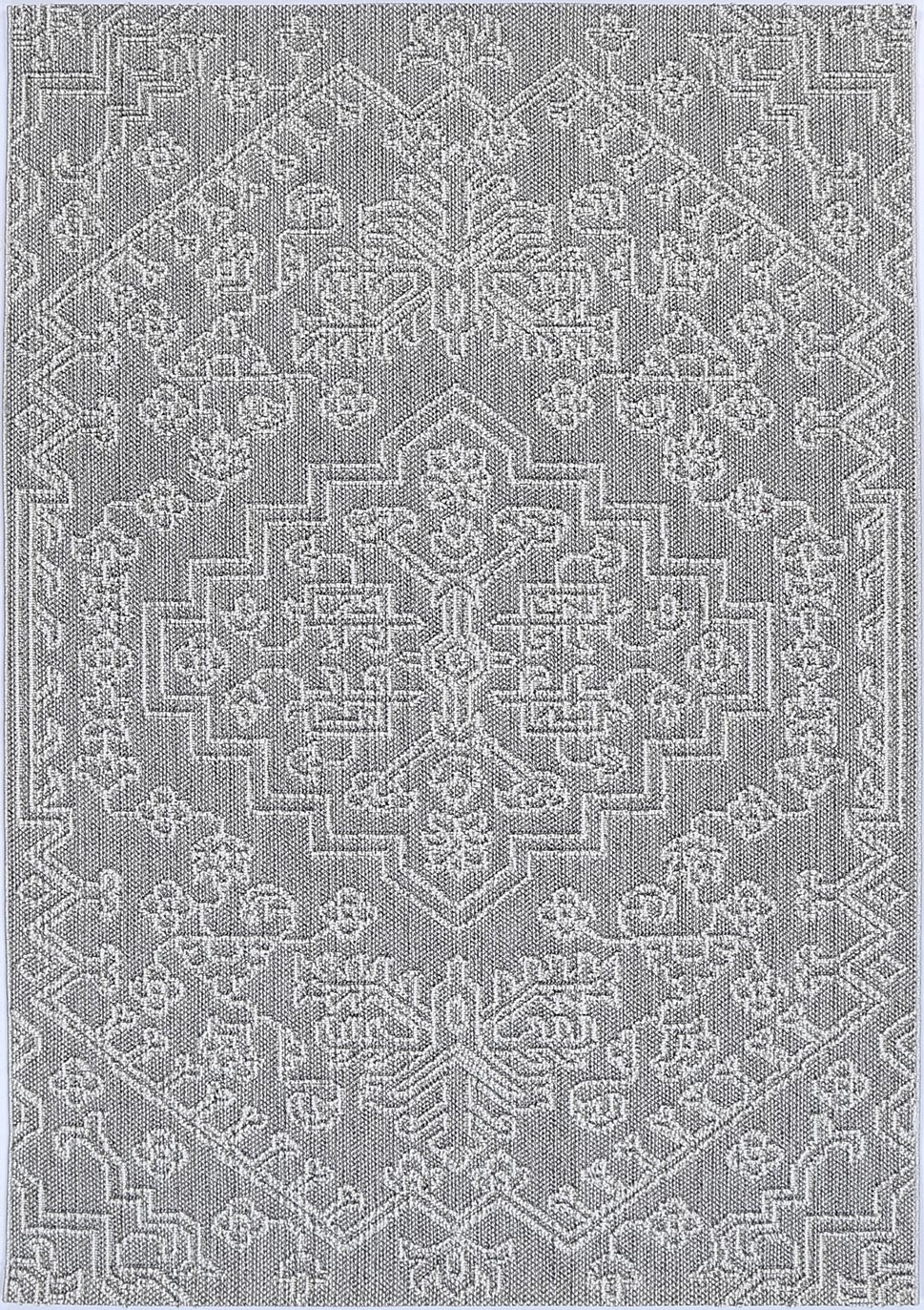 Valentina Bule Ash Tribal Flatweave Rug