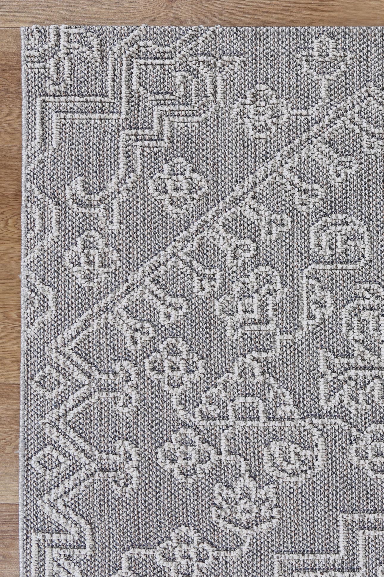 Valentina Bule Ash Tribal Flatweave Rug