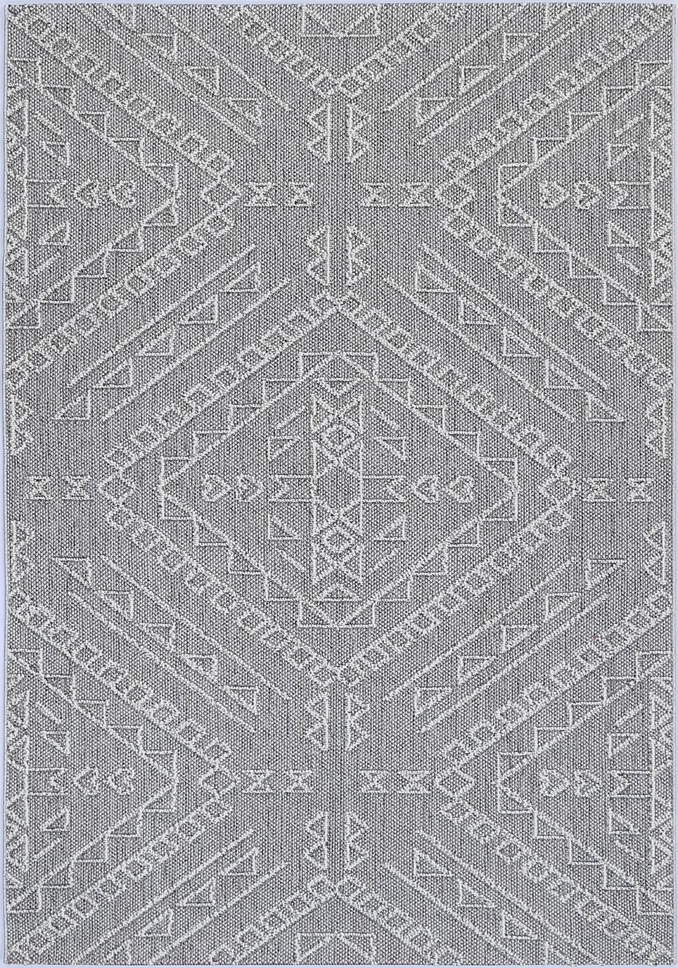 Valentina Kaua Ash Tribal Flatweave Rug