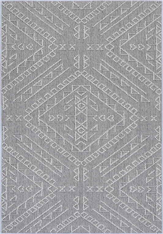 Valentina Kaua Ash Tribal Flatweave Rug