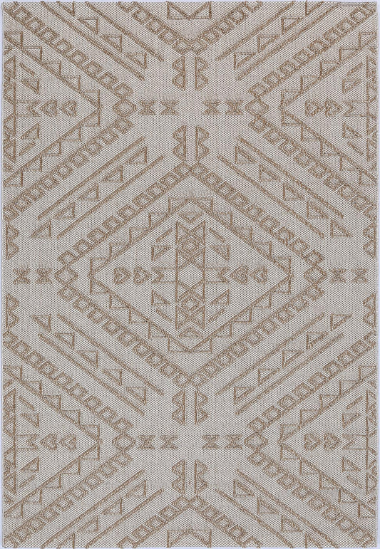 Valentina Kilifa Beige Tribal Flatweave Rug