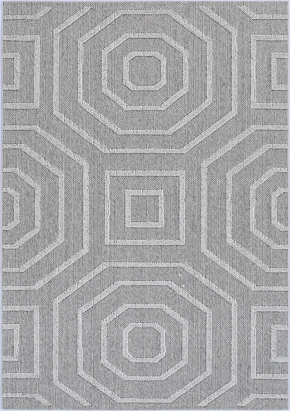 Valentina Suri Ash Geometric Flatweave Rug