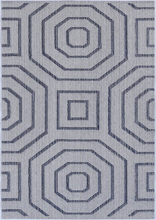 Valentina Hale Charcoal Geometric Flatweave Rug