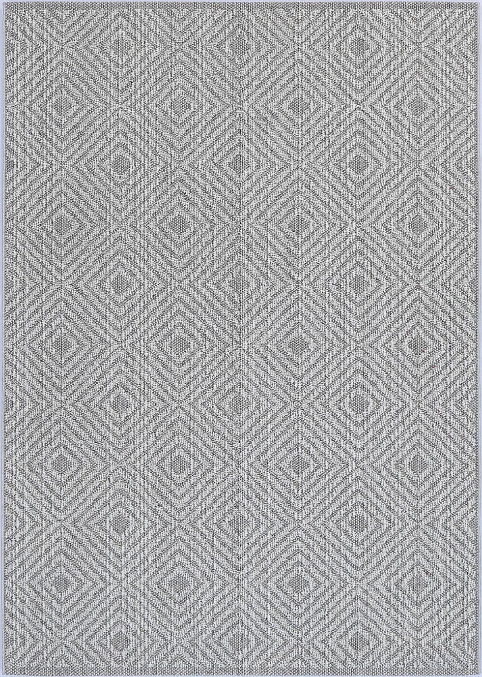 Valentina Walasi Ash Geometric Flatweave Rug