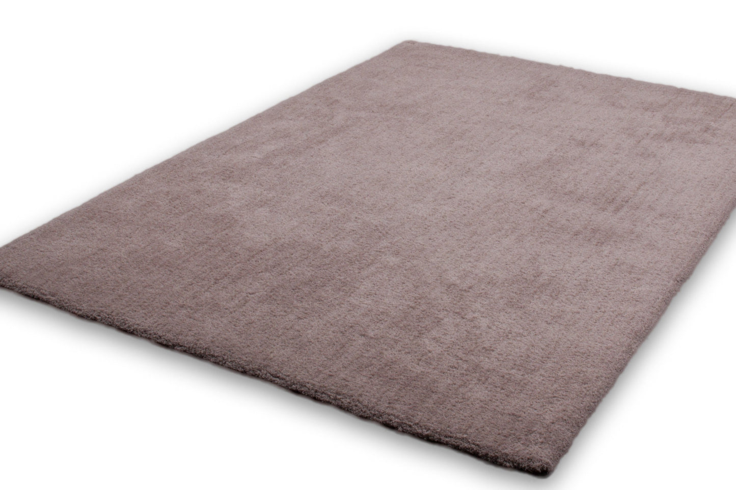 Velvet 500 Shaggy Plain Beige Rug with Soft touch - Lalee Designer Rugs