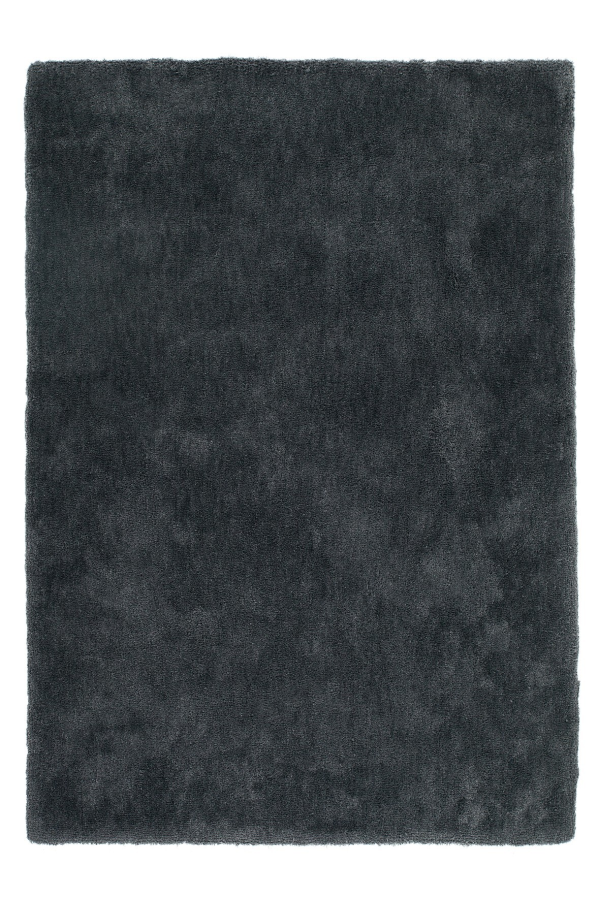 Velvet 500 Shaggy Plain Graphite Rug with Soft Touch - Lalee Designer Rugs