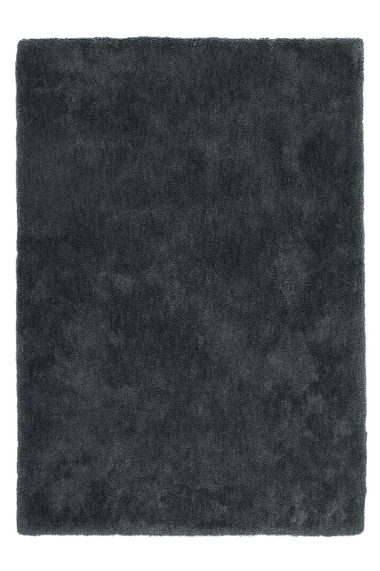 Velvet 500 Shaggy Plain Graphite Rug with Soft Touch - Lalee Designer Rugs