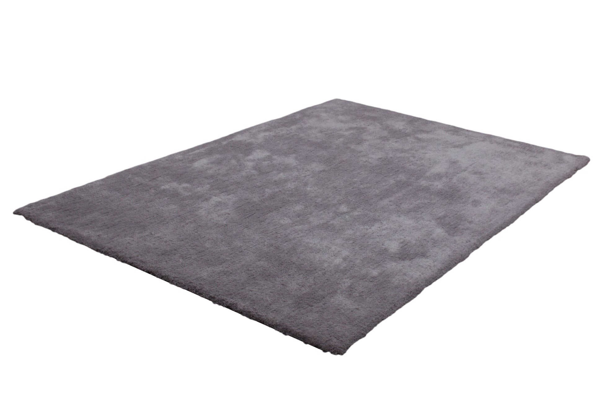 Velvet 500 Shaggy Plain Silver Rug with Soft Touch - Lalee Designer Rugs